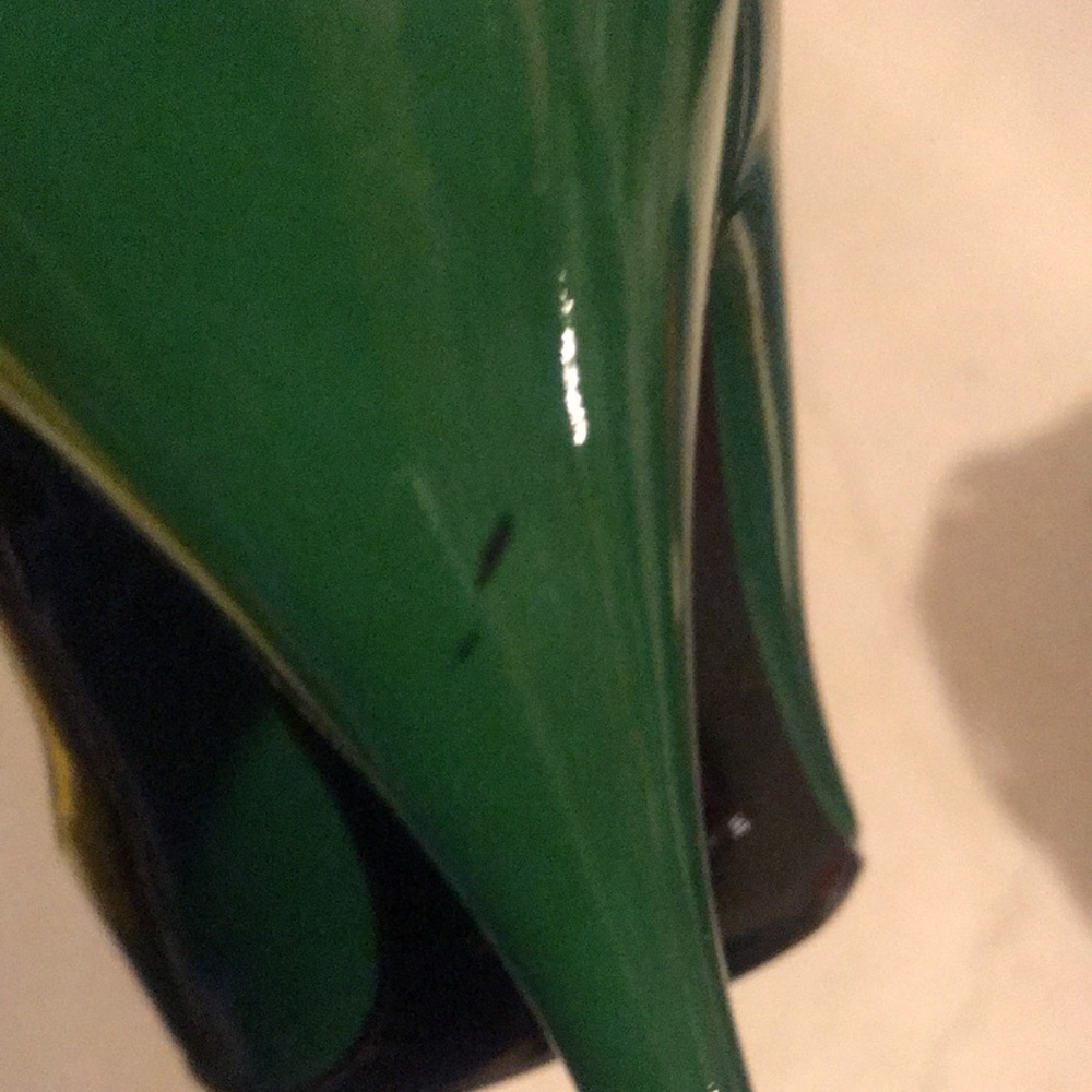 Women’s Balenciaga Green Patent Leather Heels Sz 9 - Picture 12 of 13